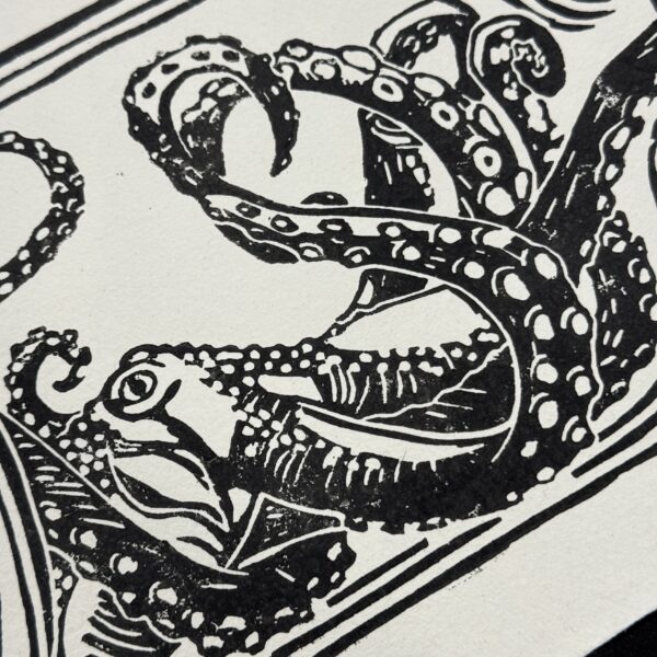 Linoldruck "Oktopus" - Image 3