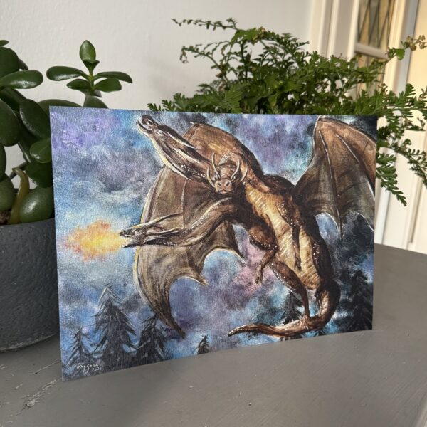Digitaldruck „Dreiköpfiger Drache“